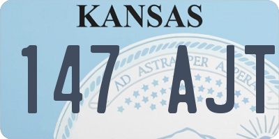 KS license plate 147AJT