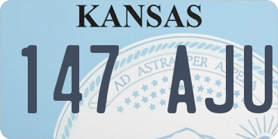 KS license plate 147AJU