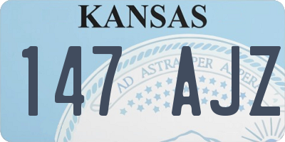 KS license plate 147AJZ