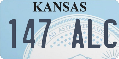 KS license plate 147ALC