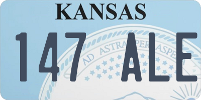 KS license plate 147ALE