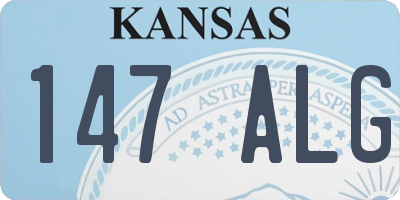 KS license plate 147ALG