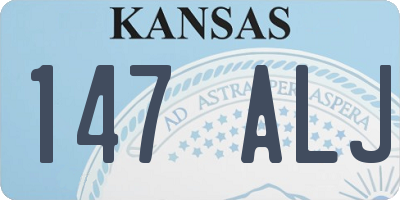 KS license plate 147ALJ