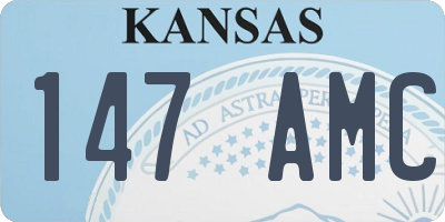 KS license plate 147AMC