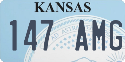 KS license plate 147AMG