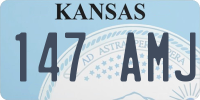 KS license plate 147AMJ