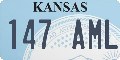 KS license plate 147AML