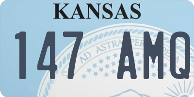 KS license plate 147AMQ