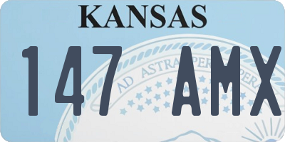 KS license plate 147AMX