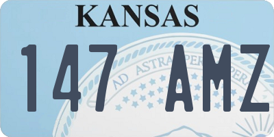 KS license plate 147AMZ