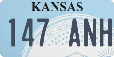 KS license plate 147ANH
