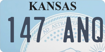 KS license plate 147ANQ