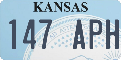 KS license plate 147APH