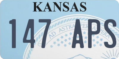KS license plate 147APS