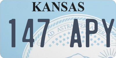 KS license plate 147APY