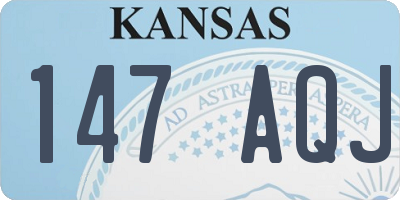 KS license plate 147AQJ