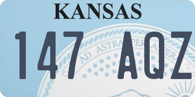 KS license plate 147AQZ