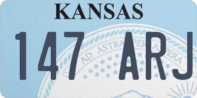 KS license plate 147ARJ