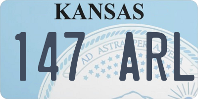 KS license plate 147ARL