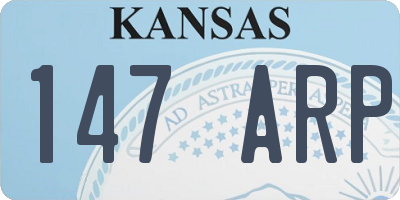 KS license plate 147ARP