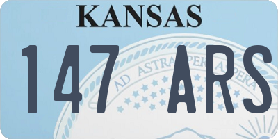 KS license plate 147ARS