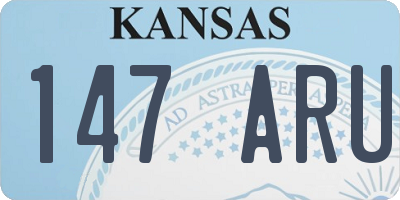 KS license plate 147ARU