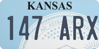 KS license plate 147ARX