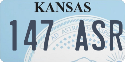 KS license plate 147ASR