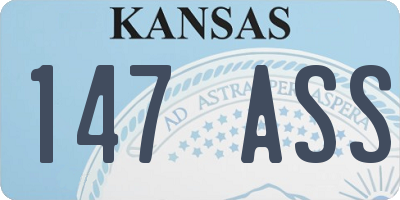 KS license plate 147ASS