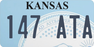 KS license plate 147ATA