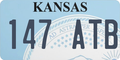 KS license plate 147ATB