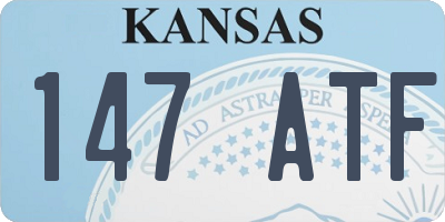 KS license plate 147ATF
