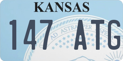 KS license plate 147ATG