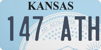 KS license plate 147ATH