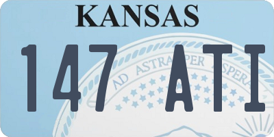 KS license plate 147ATI