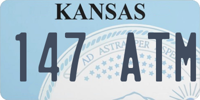 KS license plate 147ATM