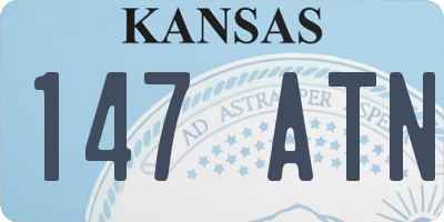 KS license plate 147ATN