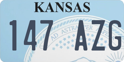 KS license plate 147AZG