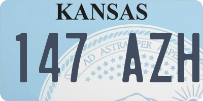 KS license plate 147AZH