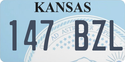 KS license plate 147BZL
