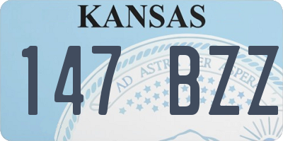 KS license plate 147BZZ