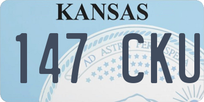 KS license plate 147CKU