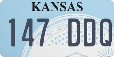 KS license plate 147DDQ