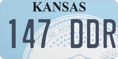 KS license plate 147DDR
