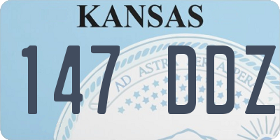 KS license plate 147DDZ