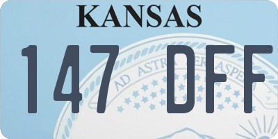 KS license plate 147DFF