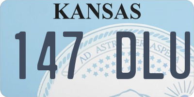 KS license plate 147DLU