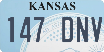 KS license plate 147DNV