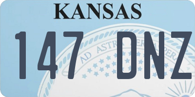 KS license plate 147DNZ