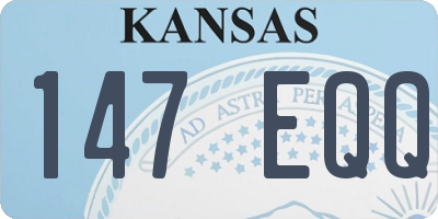KS license plate 147EQQ